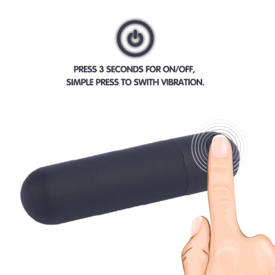 Bullet Viberate Massager Rechargeable for Travel - 10 Speed Portable Waterproof Bullet Viberate Toys for Muscle Therapeutic(Black) Bullet Viberate Massager Rechargeable for Travel - 10 Speed Portable Waterproof Bullet Viberate Toys for Muscle Therapeutic(Black)