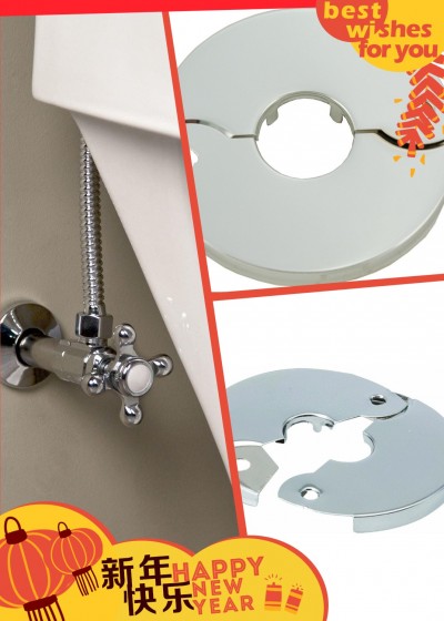 HomeDepot Supplier Different Size Heavy Chrome Plated Floor and Ceiling Split Flange-2/4inch Escutcheon