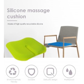 Silicone molding Massage Seat Cushion Wholesale, comfortable Chair/Car Silicone Mat Cushion Supplier 420*420*20MM from China
