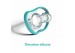 one piece silicone baby teether melon