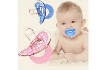 Food Grade One Piece Silicone Soft Pacifier for Baby