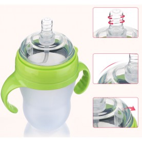 Bulk Buy Baby Bottles Liquid Silicone Feeding Bottle