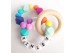Soft Silicone Baby Teether,Silicone Bead Teether,Silicone Teething Necklace