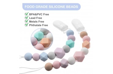 Food Grade BPA Free Baby Silicone Teething Beads,Silicone Bead Supplier
