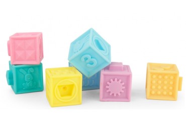 Soft PVC Blocks Toys Baby Building Blocks