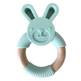 Bulk Silicone Teethers with Wood Rings