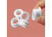 White/Transparent Silicone Rubber Snap-on Grommet Plug Bung for Cable Wiring Protection