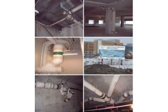 Canadian Standard CSA B-602---Do you have paid attention to the pipes and rubber sleeve between wall-- rainwater drainage inside, condominiums, high-rise buildings