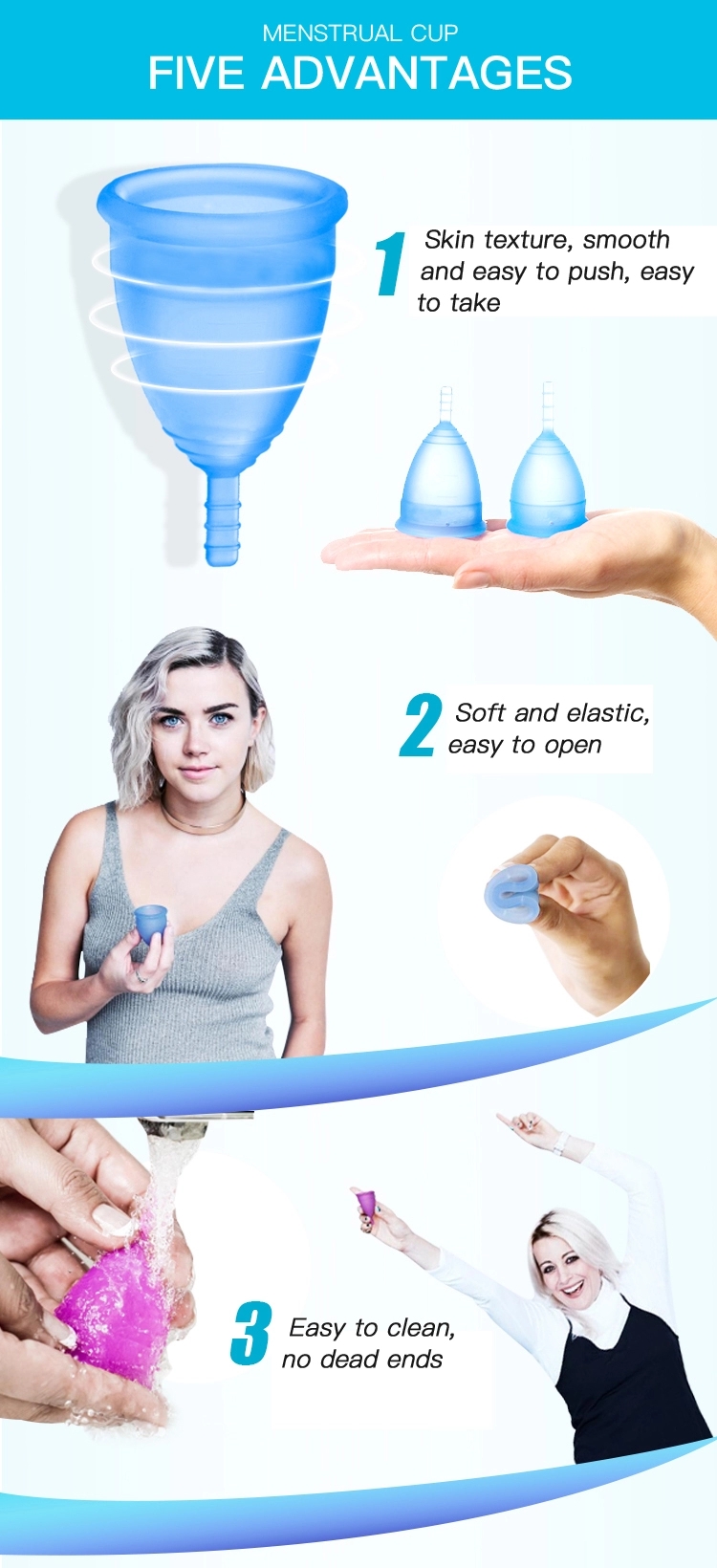 Soft Foldable Reusable Menstruation Cup