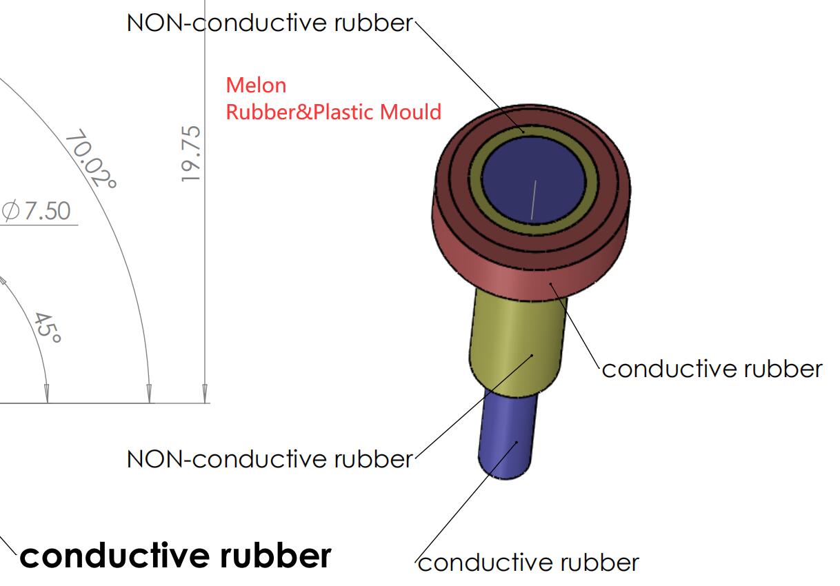 Rijden tandarts Veronderstelling Two Material non conductive rubber overmolding