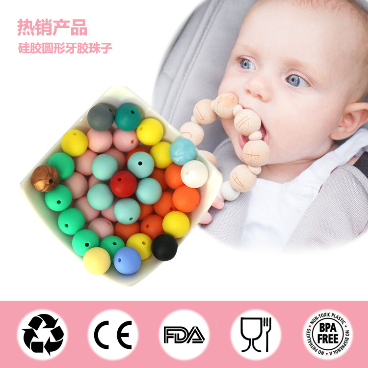 Baby teething beads sales wholesale